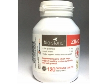 锌BioIsland Zinc 120 Chewable Tablets