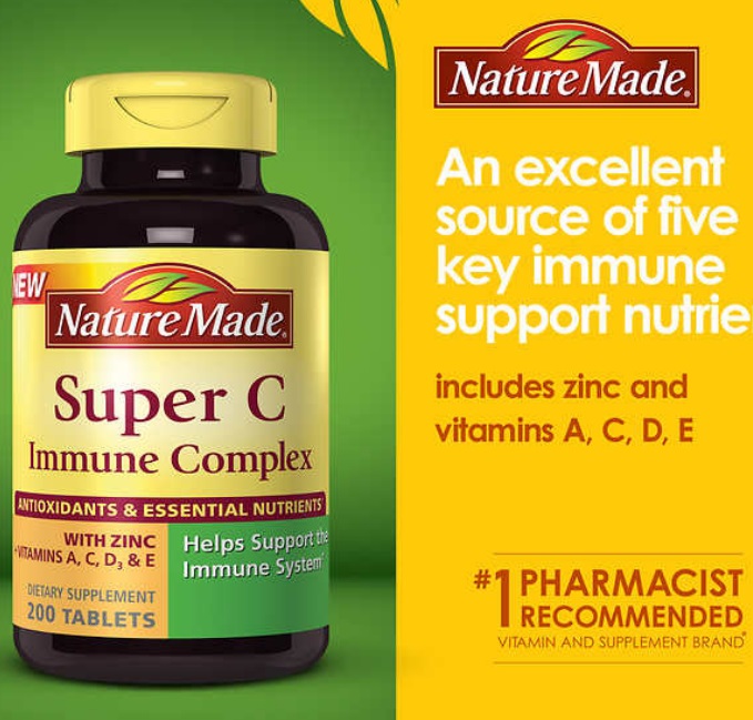 Nature Made Super C Immune Complex 900 mg., 200 Ta