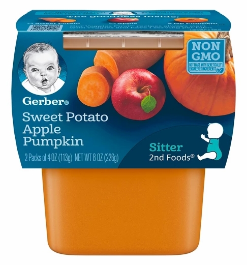 嘉宝果泥辅食第二阶段Gerber 2nd Foods Sweet Potato Apple Pump