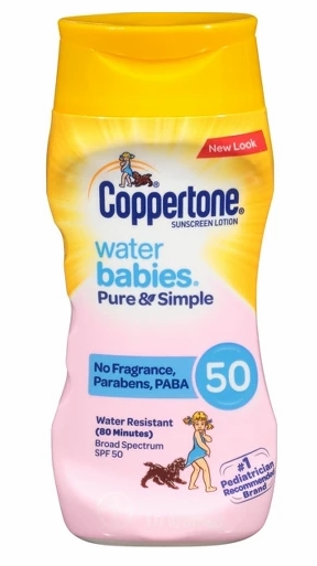 水宝宝儿童防晒霜Coppertone Waterbabies Pure & Simple F